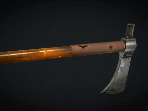 native american tomahawk game ready 3D Model