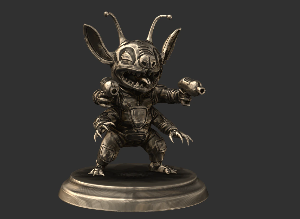 stitch for 3d printing free 3D Print Model .c4d .max .obj .3ds .fbx .stl .blend