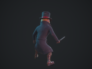 maniac scarecrow rigged animated gameready 3D Model