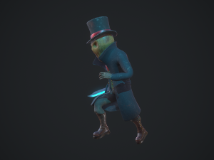 maniac scarecrow rigged animated gameready 3D Model