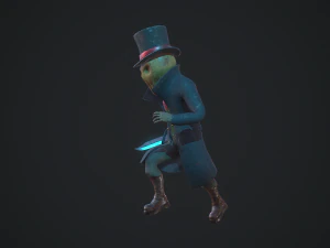 maniac scarecrow rigged animated gameready 3D Model