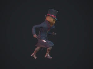 maniac scarecrow rigged animated gameready 3D Model