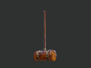 antique battle hammer 3D मॉडल