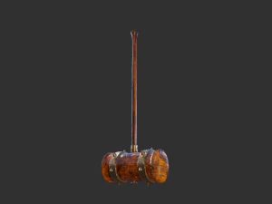 antique battle hammer 3D Model