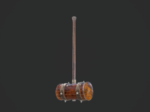 antique battle hammer 3D मॉडल