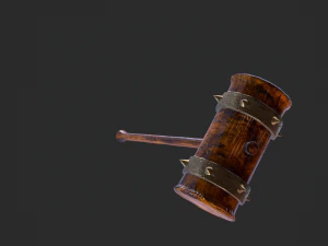 antique battle hammer 3D Model