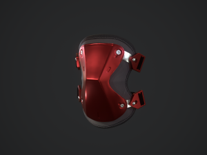 kneepads high poly 3D मॉडल