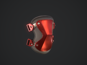 kneepads high poly Model 3D