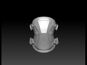 kneepads high poly Model 3D