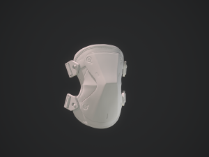 kneepads high poly Model 3D
