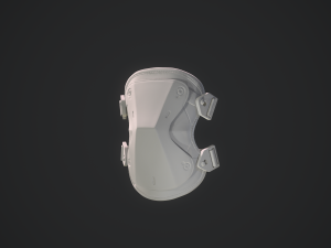 kneepads high poly Model 3D