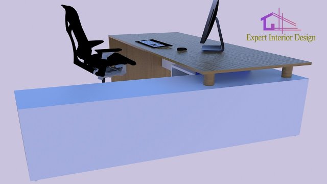 md table design- veneer with white pu 3D Model .c4d .max .obj .3ds .fbx .stl .blend 