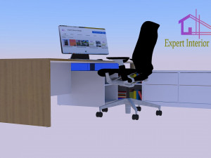 md table design- veneer with white pu 3D Model
