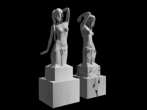 statue virgo 3D मॉडल