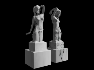 statue vierge Modèle 3D