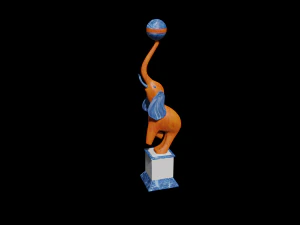 marble elephant 3d 3D Model