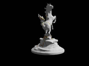 horse statue 3d Model 3D