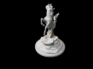 horse statue 3d Model 3D