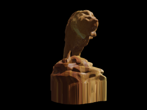 lion statue 3d 3D 모델