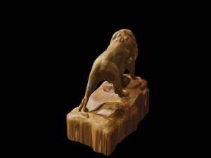 lion statue 3d 3D Model
