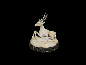 deer statue 3d 3D 模型