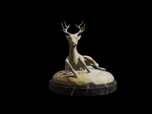 deer statue 3d 3D 模型
