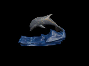 dolphin statue 3d 3D Model