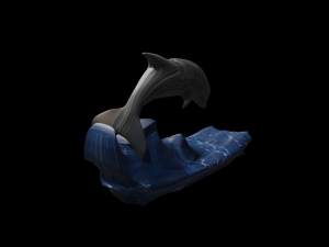 dolphin statue 3d 3D Model