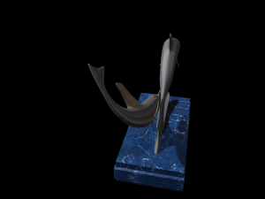 dolphin statue 3d 3D Модель