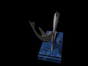 dolphin statue 3d 3D Model