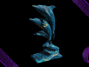 dolphin statue 3d Modelo 3D