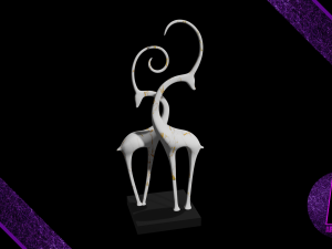 deer statue 3d Modèle 3D
