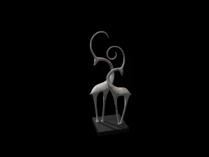 statue de cerf 3D Modèle 3D