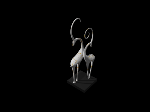 deer statue 3d 3D Model