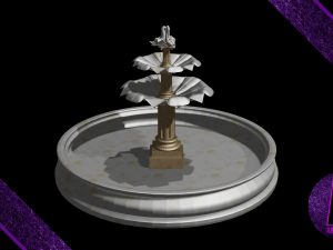 marble fountain 3d 3D-Modell