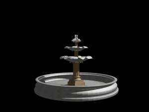 marble fountain 3d Modelo 3D