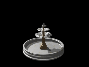 marble fountain 3d Modelo 3D
