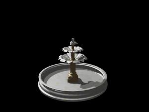 marble fountain 3d 3D Model