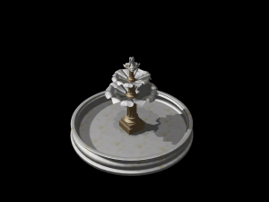 marble fountain 3d Modelo 3D