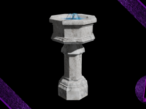 marble fountain 3d 3D-Modell