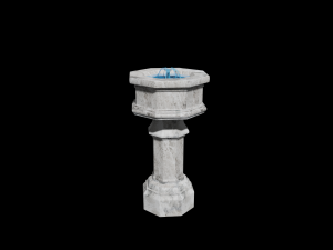 marble fountain 3d Modello 3D