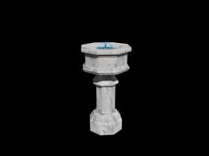 marble fountain 3d 3D Model