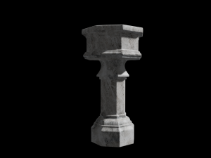 marble fountain 3d Modello 3D