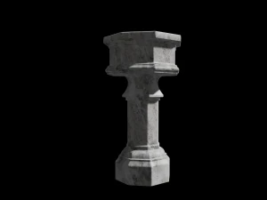 marble fountain 3d 3D Model