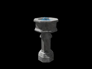marble fountain 3d 3D Model