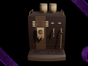 coffee machine number 2 3d 3D मॉडल