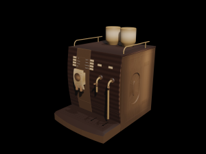 coffee machine number 2 3d Modelo 3D