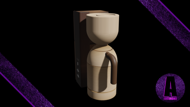 coffee machine number 4 3d Modello 3D .c4d .max .obj .3ds .fbx .stl .blend 