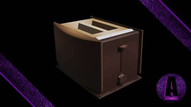 toaster number 1 3d 3D Model .c4d .max .obj .3ds .fbx .stl .blend 
