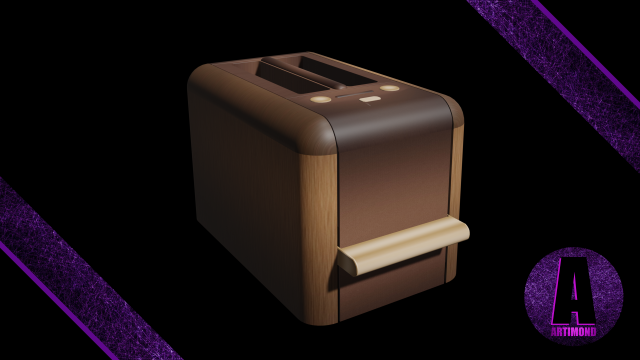toaster number 2 3d 3D Model .c4d .max .obj .3ds .fbx .stl .blend 
